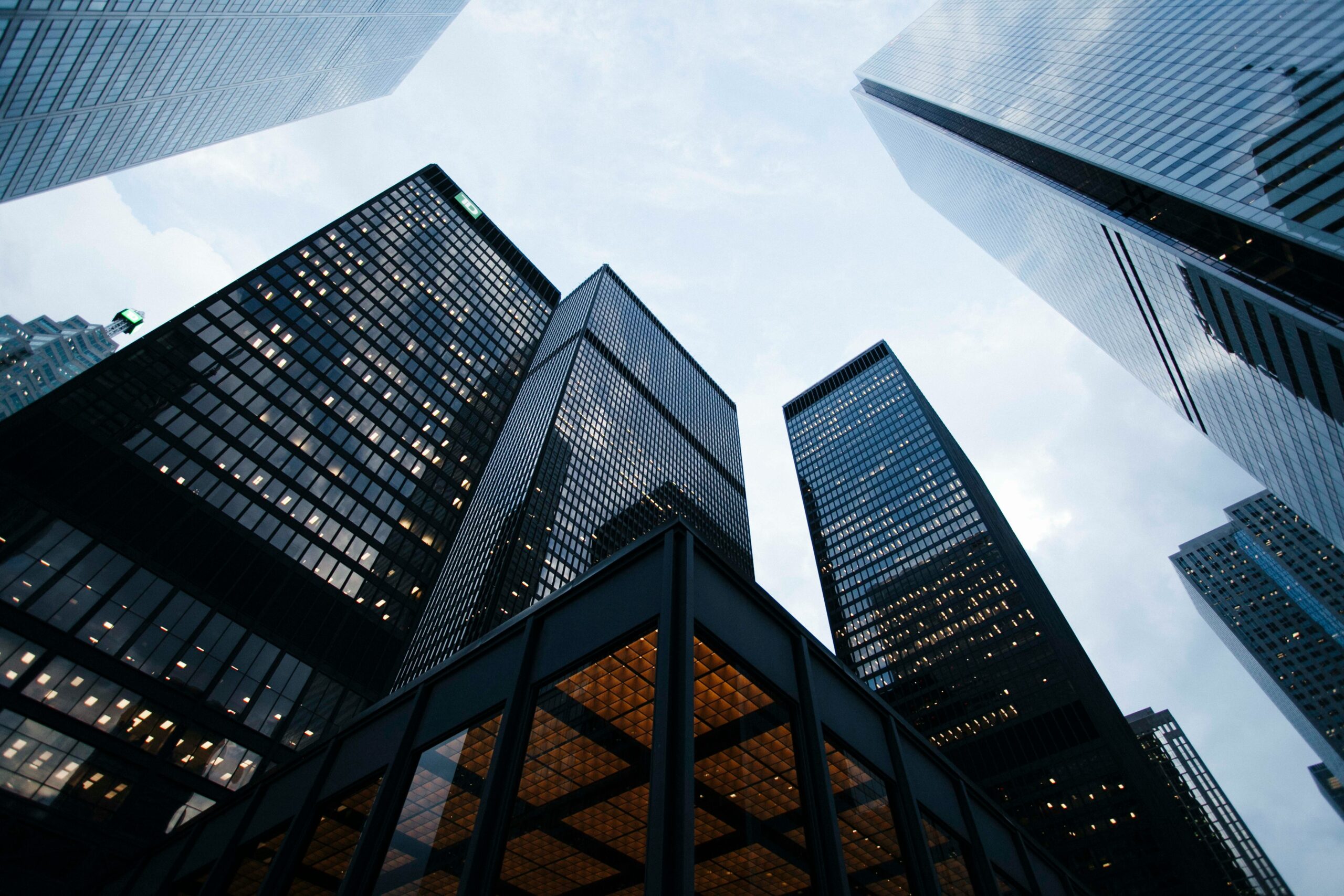 Modern high-rise office buildings representing the scale and ambition of urban real estate development